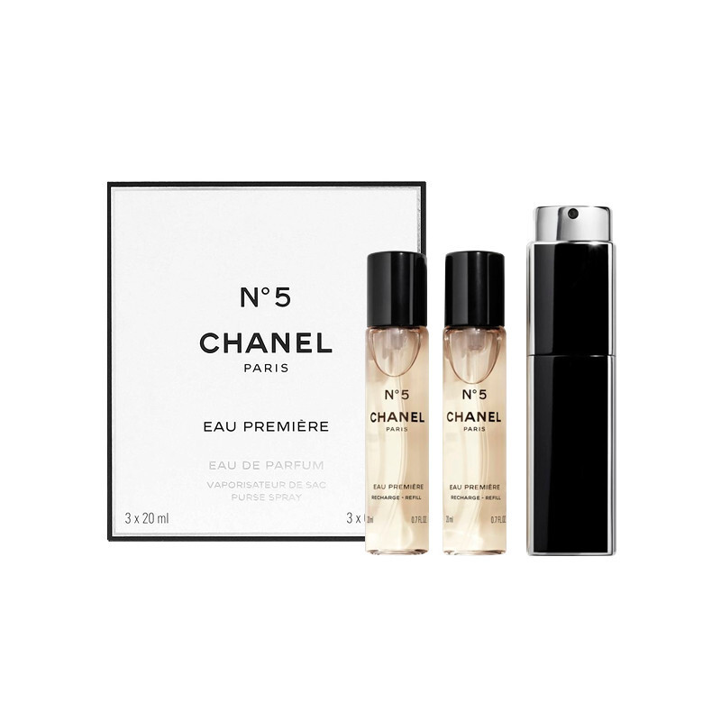 Chanel no. 5 eau premiere parfémová voda pro ženy 3x20 ml Twist And Spray